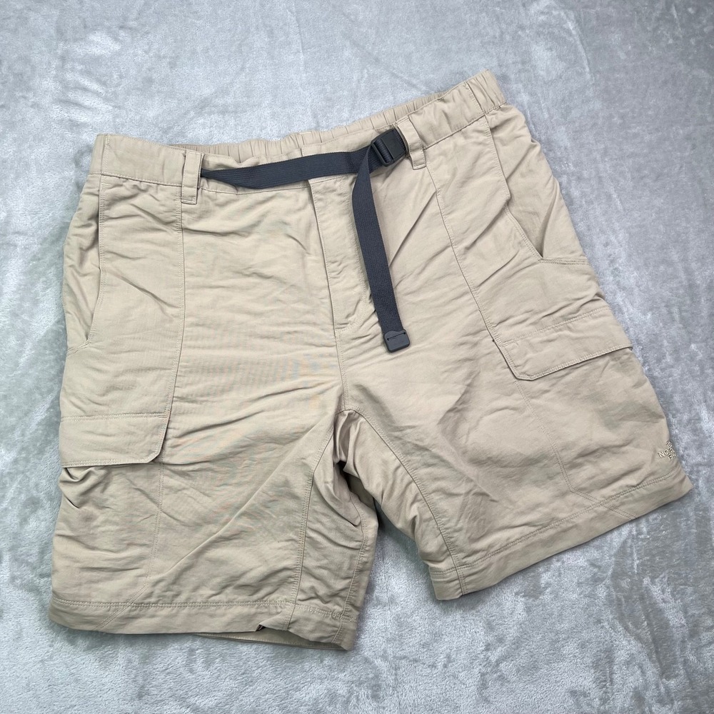 The‎ North Face Paramount Shorts Mens XL Khaki Stone Belted Gorpcore 10" Inseam
